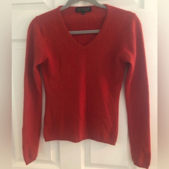 PURE  Cashmere V Neck Pullover Sweater size small - Picture 10 of 13